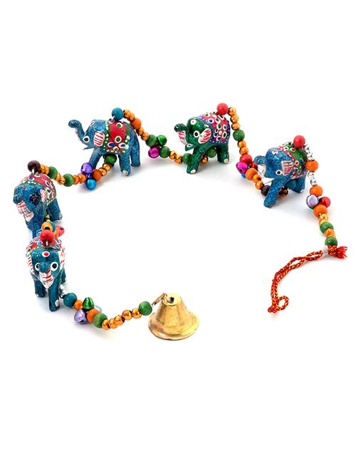 rajasthani elephant door hanging handicraft -188 - 12487532 - Very Small Image - 1