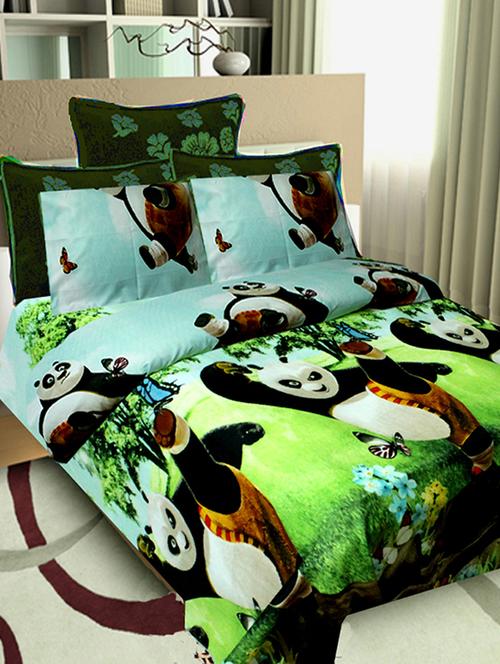 Innovatings cotton double bedsheet with 2 pillow cover - 12493523 - Very Small Image - 1