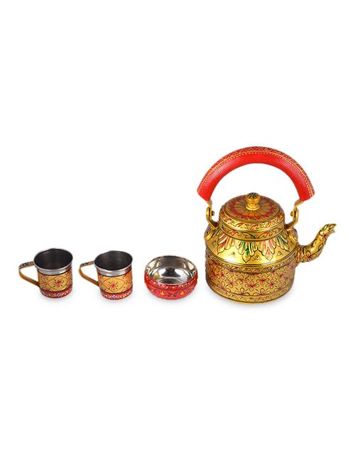 gold hand painted tea set - 1250440 - Very Small Image - 1