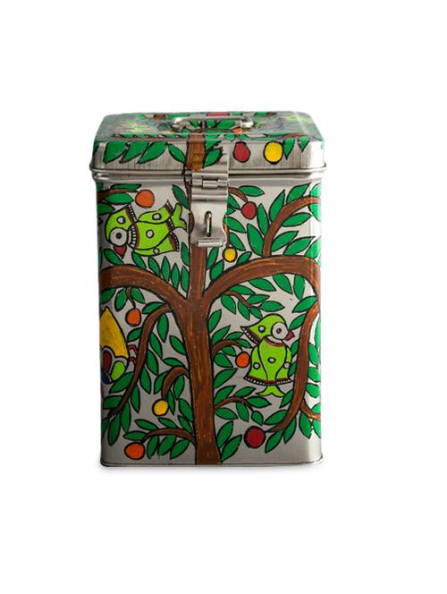 multicoloured hand- painted container - 1250468 - Very Small Image - 1