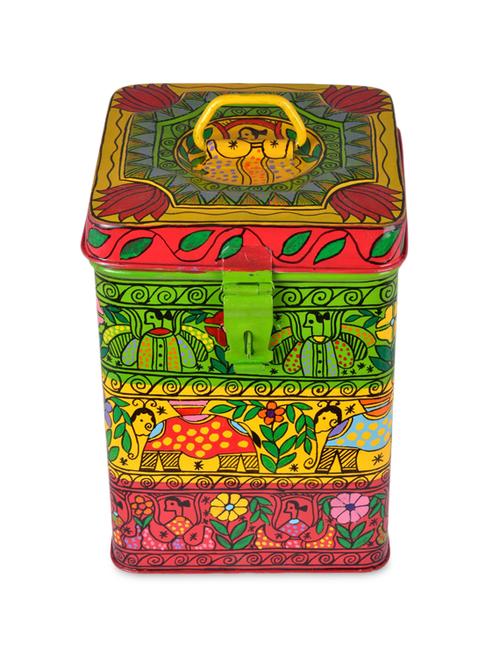 multicoloured painted stainless steel container - 1250474 - Very Small Image - 1