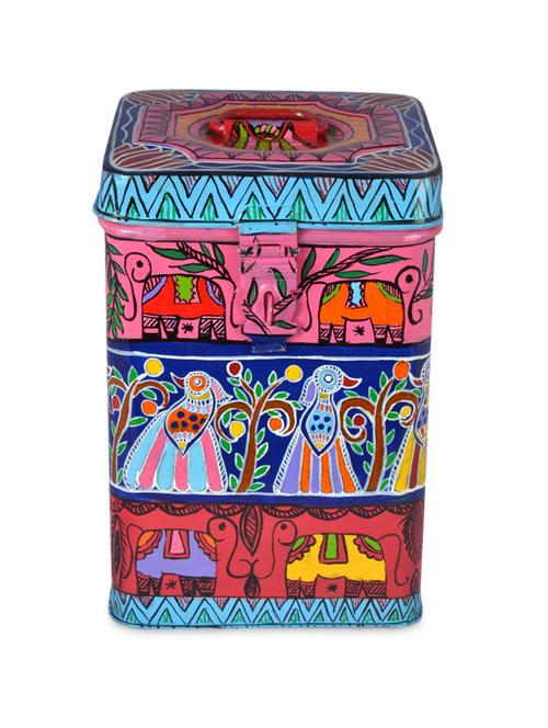 multicoloured painted stainless steel container - 1250476 - Very Small Image - 1