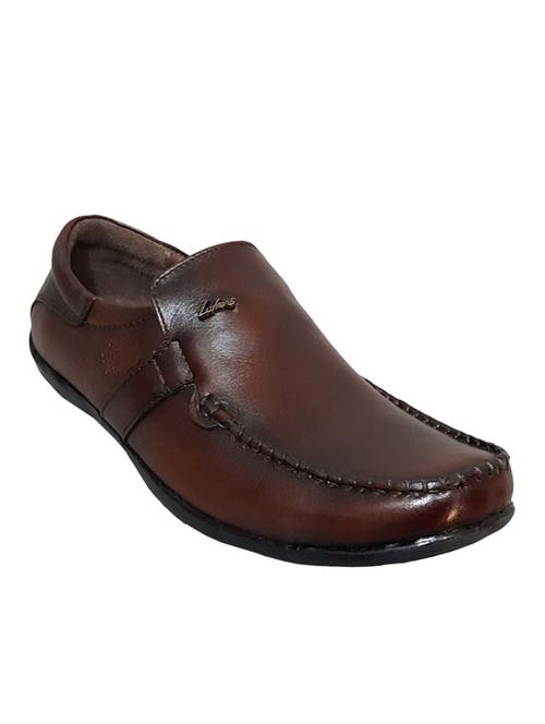 brown leather slip on loafers - 12506966 - Very Small Image - 1