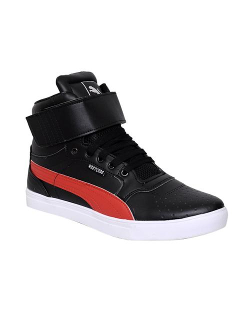 black synthetic lace up sneakers - 12506969 - Very Small Image - 1