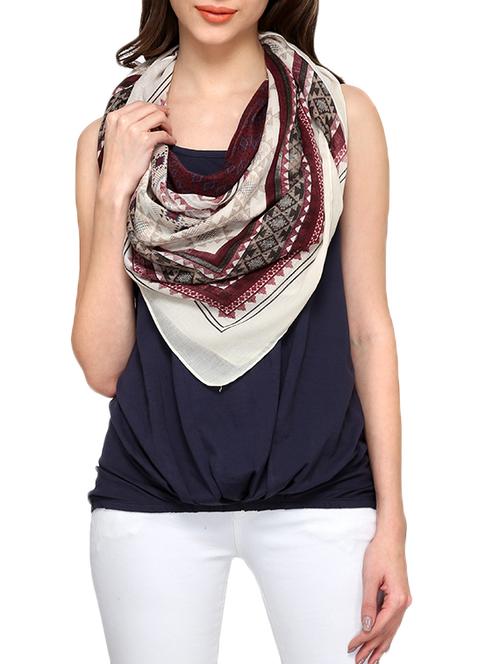 multi colored polyester scarf - 12520274 - Very Small Image - 1