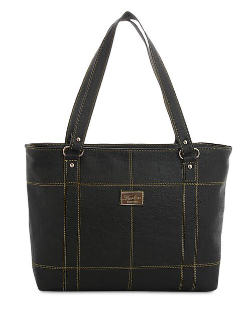 black  leatherette handbag - 1252308 - Very Small Image - 1