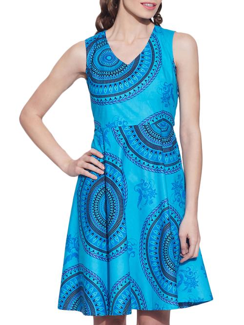 blue cotton dress - 12524615 - Very Small Image - 1