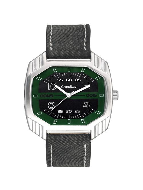 grandlay gl-1085 hexagaon menz black dial  watch  for menz - 12524906 - Very Small Image - 1