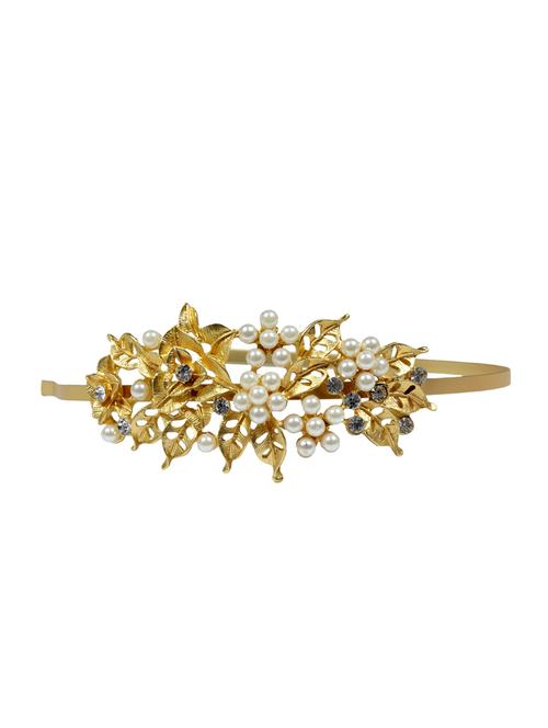 gold brass hair band - 12553475 - Very Small Image - 1