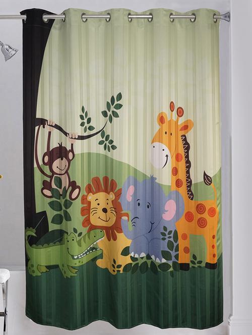 lushomes digitally printed kids design 1 shower curtain with 10 eyelets - 12555252 - Very Small Image - 1