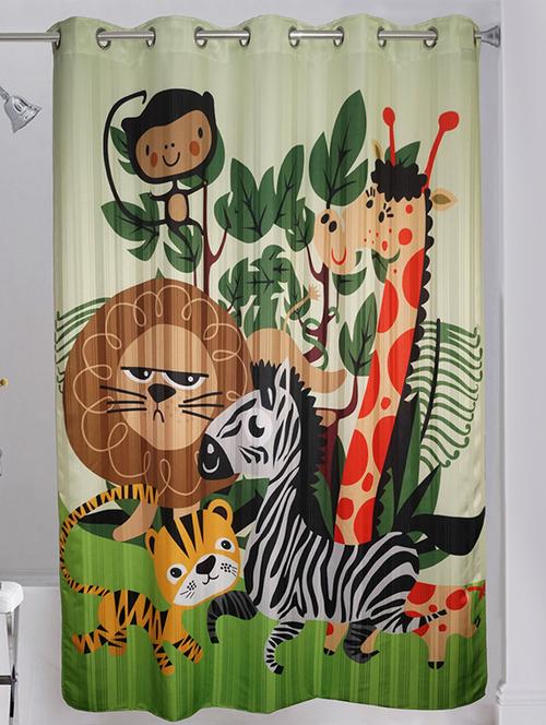 lushomes digitally printed kids design shower curtain with 10 eyelets - 12555253 - Very Small Image - 1