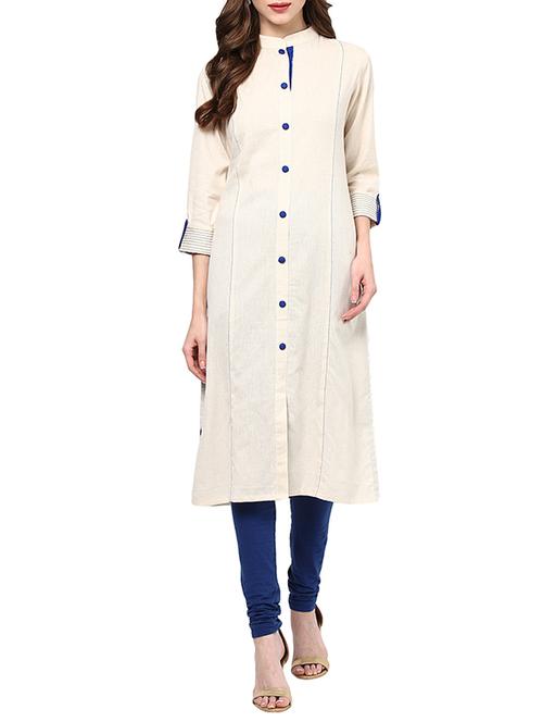 women's straight kurta - 12555443 - Very Small Image - 1
