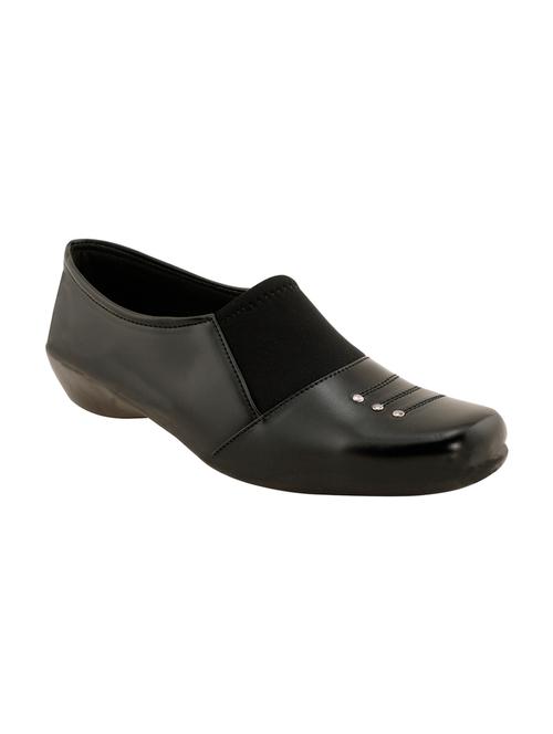 black leather slip on formal shoes - 12558968 - Very Small Image - 1