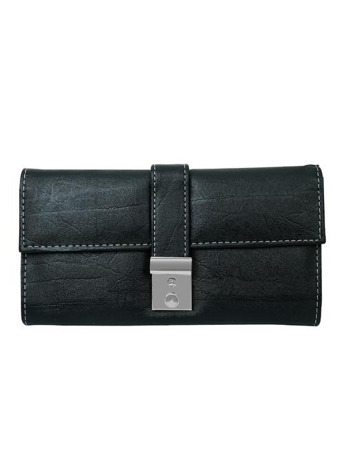 Black synthetic leather wallet - 12559025 - Very Small Image - 1