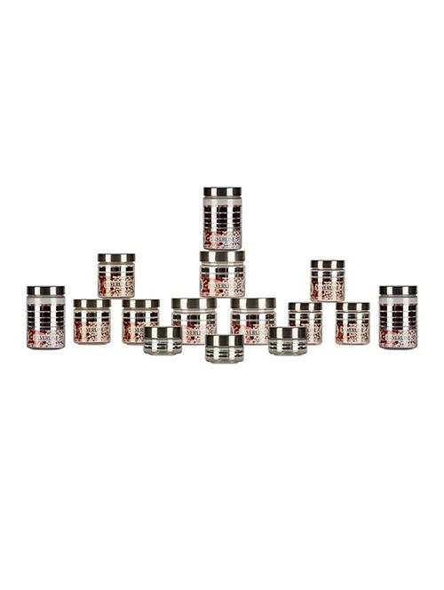 g-pet silver line container - pack of 15 -
50 ml (3 pcs), 100 ml (3 pcs), 200 ml (3 pcs), 300 ml (3 pcs), 450 ml (3 pcs) - 12559329 - Very Small Image - 1