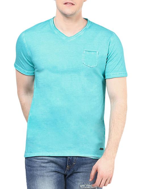 light blue cotton tshirt - 12560382 - Very Small Image - 1
