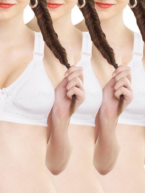 white cotton bras - 12564458 - Very Small Image - 1