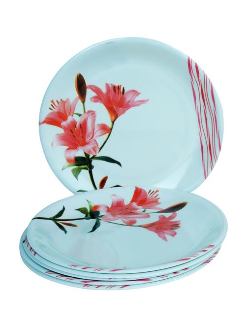set of 6 kjaggs half plate floral print -melamine - 12565531 - Very Small Image - 1