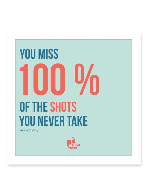 you miss 100% of the shots  white square frame - 12565563 - Very Small Image - 1