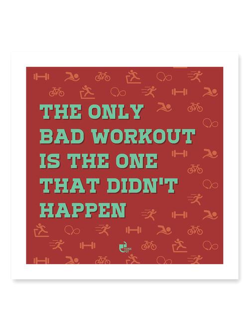 the only bad workout white square frame - 12565646 - Very Small Image - 1