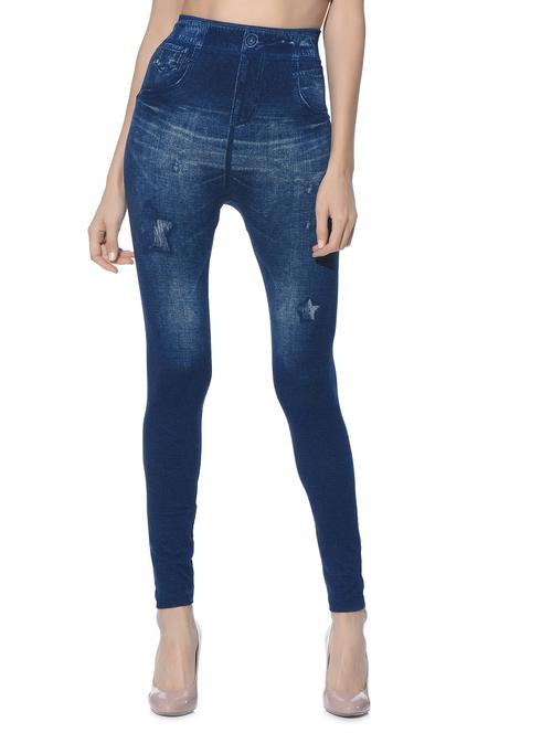 dark blue cotton jeggings - 12565761 - Very Small Image - 1