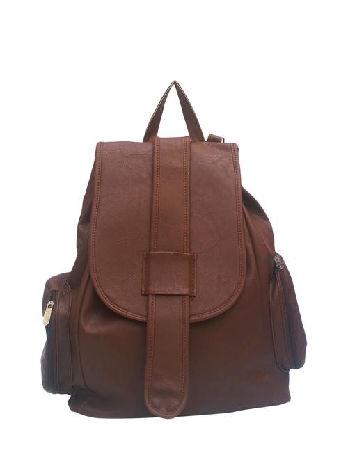 brown leatherette backpack - 12569382 - Very Small Image - 1
