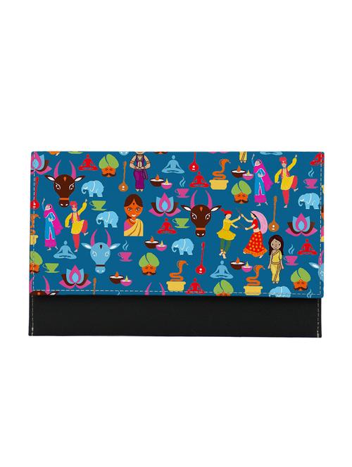multi colored synthetic leather clutch - 12577140 - Very Small Image - 1