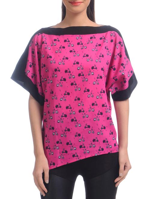  pink boxy relaxed top - 1257868 - Very Small Image - 1
