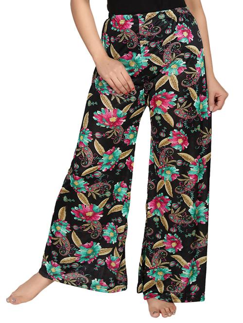 multicolored satin palazzo - 12578920 - Very Small Image - 1