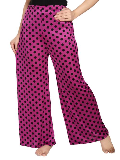 pink polyester palazzos - 12578921 - Very Small Image - 1
