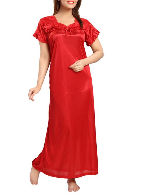 red satin gown - 12578998 - Very Small Image - 1