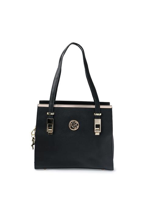black leatherette handbag - 12579057 - Very Small Image - 1