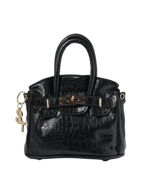 black leatherette handbag - 12579073 - Very Small Image - 1