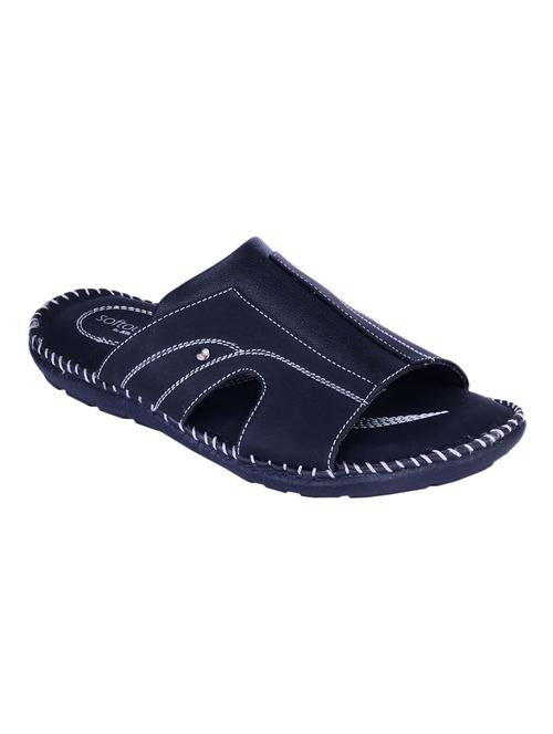 black leatherette slipper - 12579517 - Very Small Image - 1