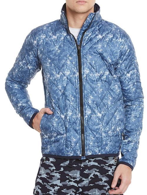 blue polyester puffer jacket - 12579599 - Very Small Image - 1