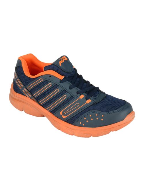 navy faux leather sport shoes - 12580289 - Very Small Image - 1
