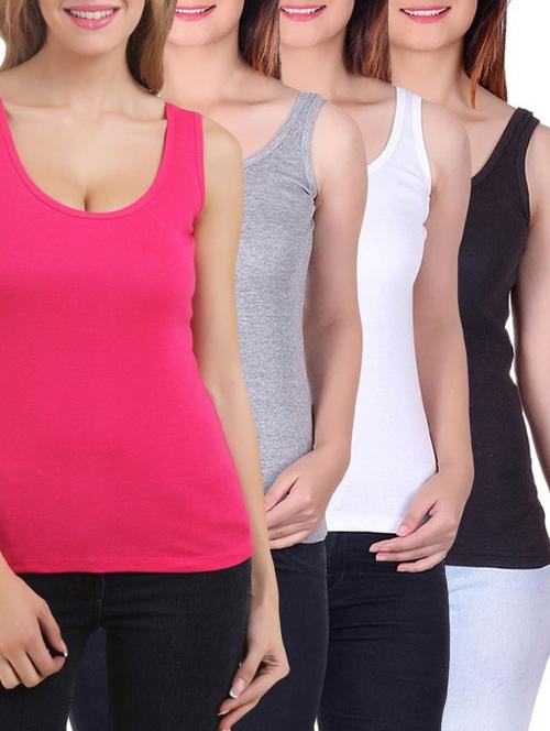 set of 4 camisoles  - 12580576 - Very Small Image - 1