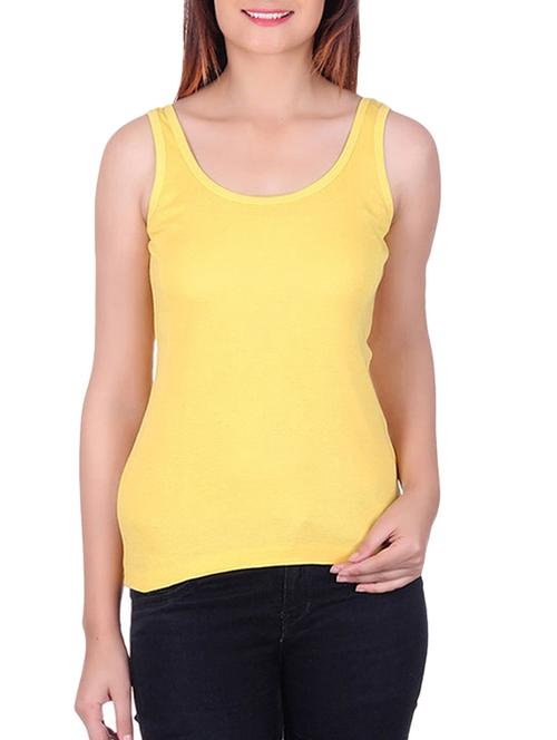 yellow cotton tank top - 12580629 - Very Small Image - 1