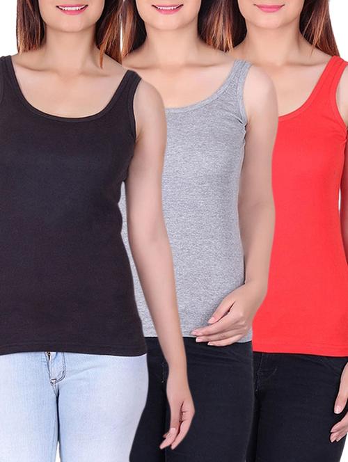 women's solid tank tee - 12580646 - Very Small Image - 1