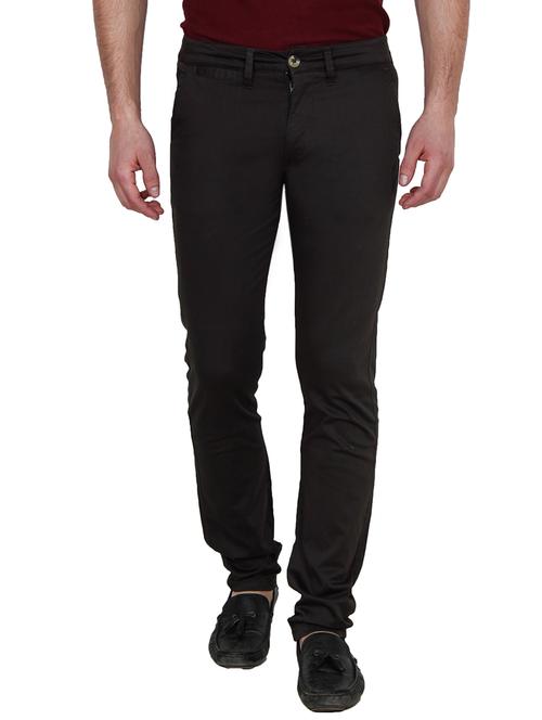 brown cotton casual trouser - 12581551 - Very Small Image - 1