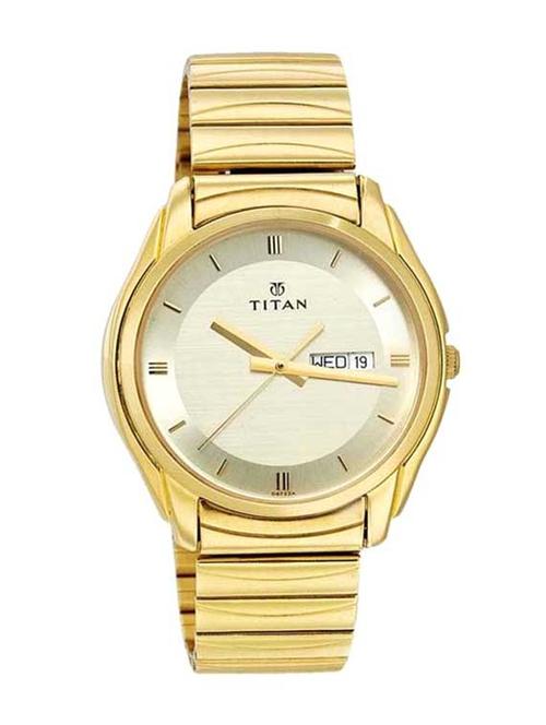 titan karishma analog white dial men's watch -  ne1578ym05 - 12583836 - Very Small Image - 1