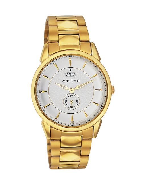 titan 1521ym01 tycoon analog watch - for men - 12584616 - Very Small Image - 1