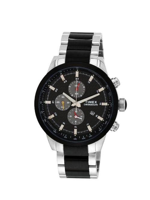 timex chronograph black dial men's watch - tw000y405 - 12584825 - Very Small Image - 1