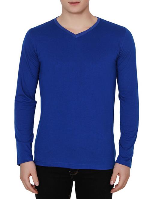 blue cotton t-shirt - 12586895 - Very Small Image - 1
