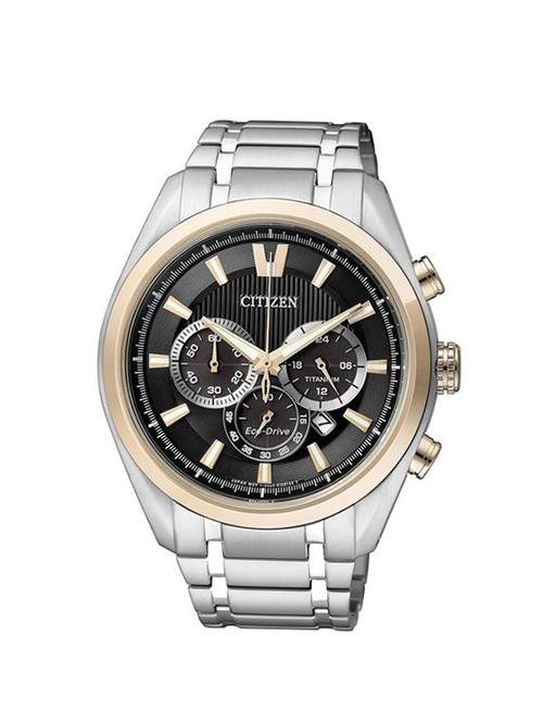 citizen black dial men's chronograph watch - ca4015-54e - 12588483 - Very Small Image - 1