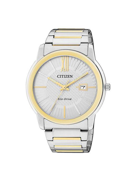 citizen white dial men's analog watch - aw1214-57a - 12588543 - Very Small Image - 1