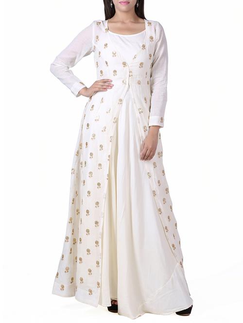 white cotton dress - 12589092 - Very Small Image - 1