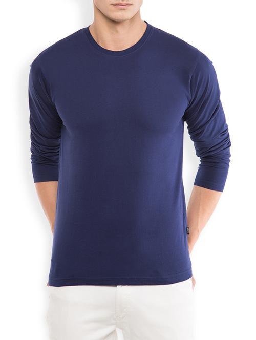 navy blue cotton tshirt - 12590302 - Very Small Image - 1