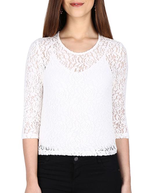 white cotton regular top - 12592130 - Very Small Image - 1