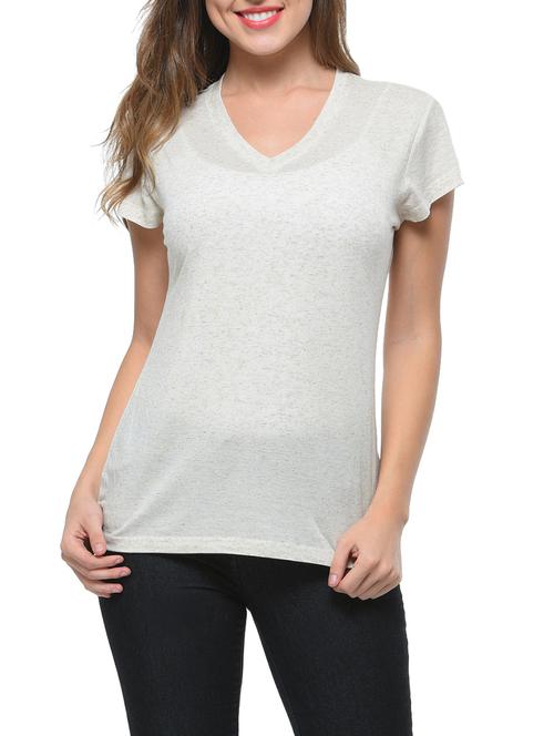 beige viscose regular top - 12593691 - Very Small Image - 1